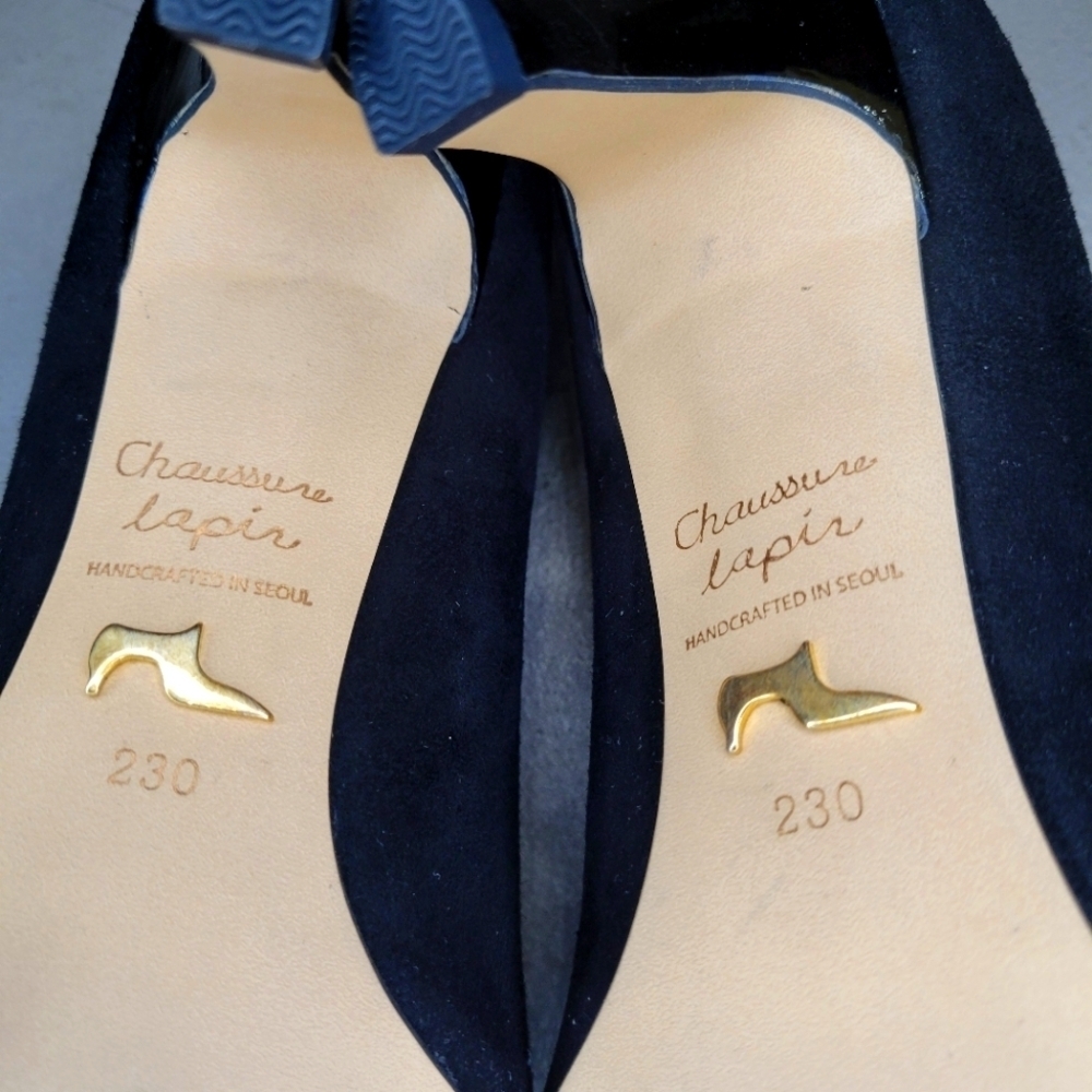 [BNIB] Chaussure Lapin Handcrafted Cat Embroidered Heels from Korea US 6 - Picture 7 of 13